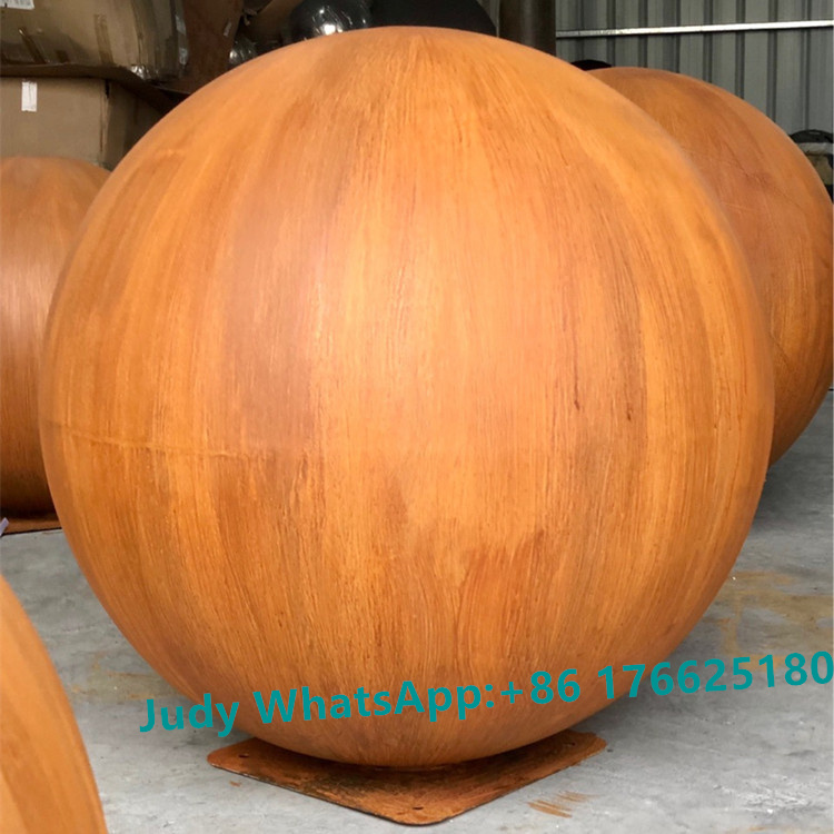 Factory Price 36 inch Corten Steel Hollow Round Balls For Outdoor Sculpture